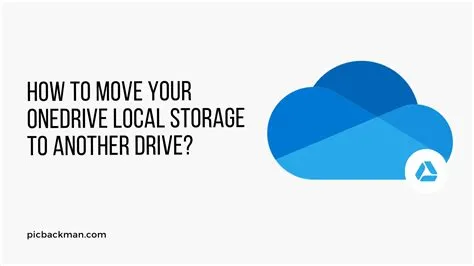 How do i move onedrive to local storage