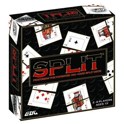 How many people can play split card game