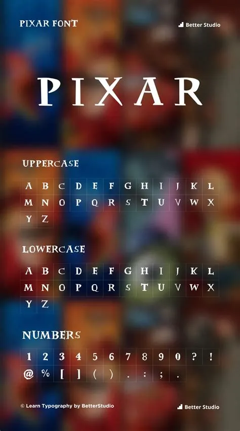 What is the pixar font called