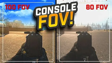 How much fov does console get on warzone