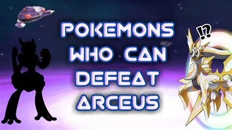 Who can beat arceus in real