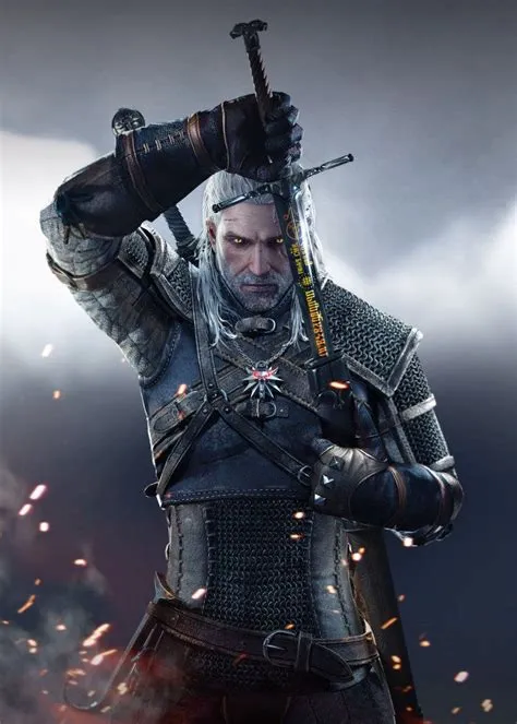 Why does geralt hold his sword backwards