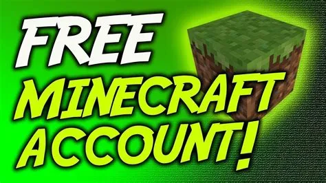 Is there a free minecraft account