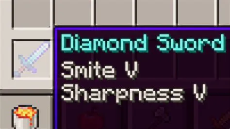 Can you put smite on a sharpness sword