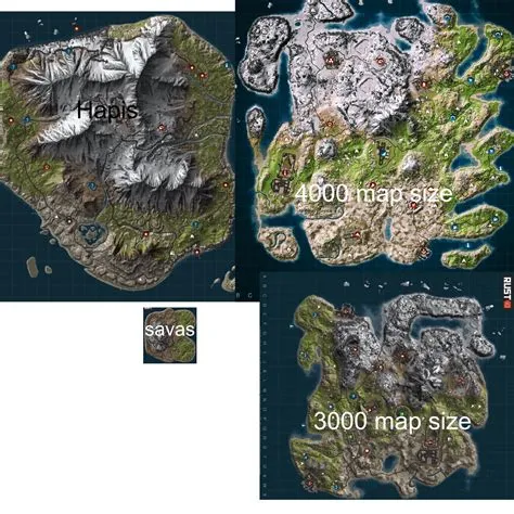 What is the biggest map size on pc rust