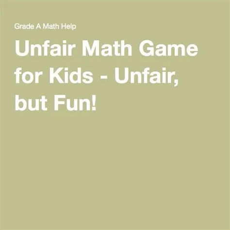 What is the unfair game in math