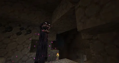 What are endermen scared of