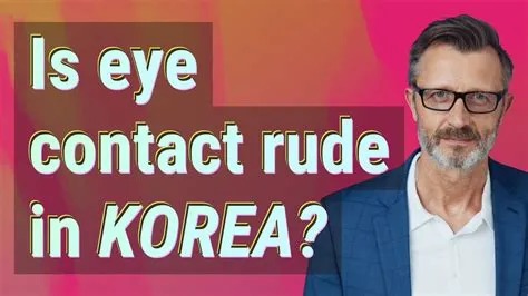 In what country is eye contact rude