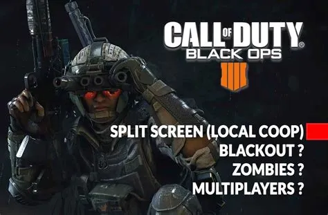 Which call of duty has 4-player split screen zombies