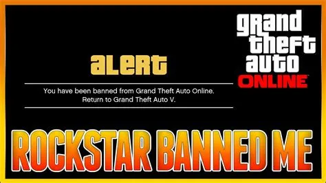 Can rockstar ban you for modding