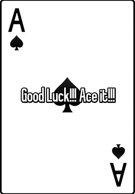 Are aces good luck