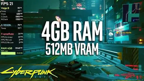 Can i run cyberpunk 2077 on 4gb ram