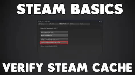 How do i check my cache on steam