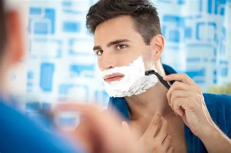 Do men age better because they shave