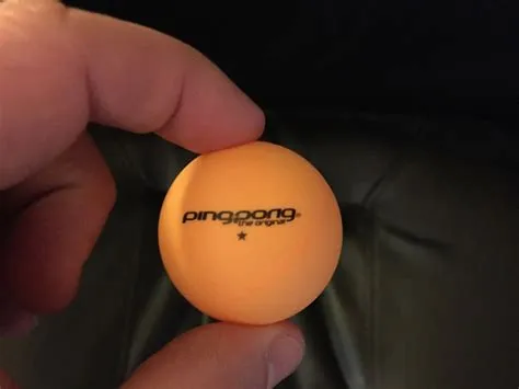 Which ball is called ping pong ball