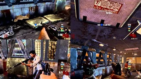 How many players can play splitscreen zombies black ops