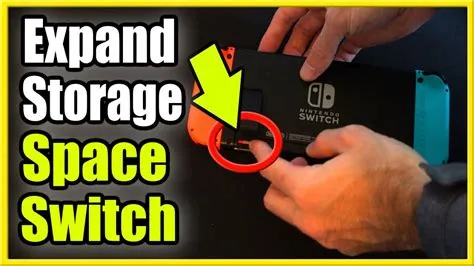 How do i increase storage on my nintendo switch