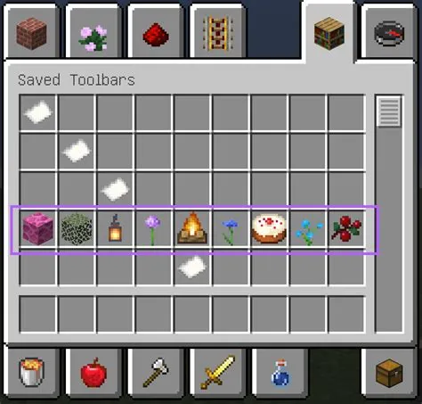 How do you save a creative hotbar