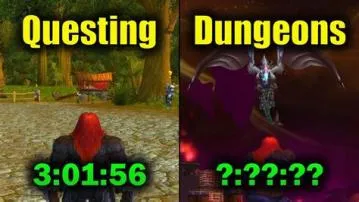 Is dungeon leveling faster than questing classic?