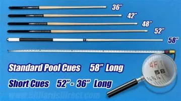 What is the height of a pool cue?