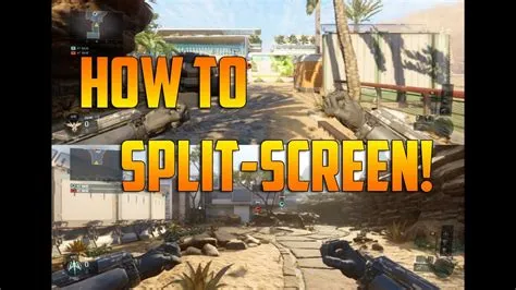 How do you play local split-screen on black ops 3