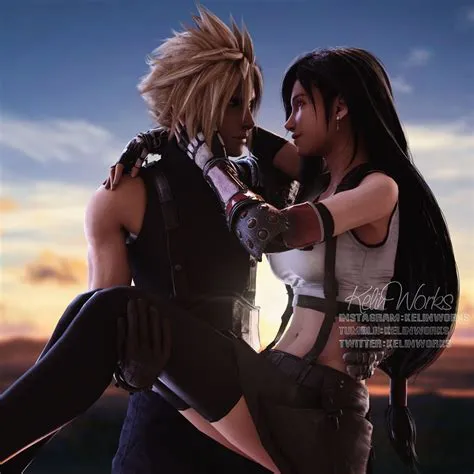 Who is the main love interest in ff7