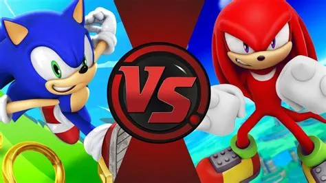 Can knuckles beat sonic in a fight