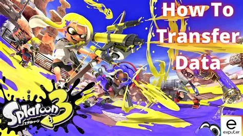 What does transferring splatoon 2 data do