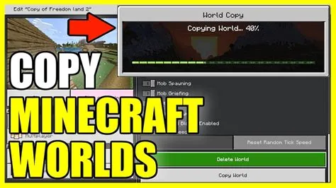 What happens if you copy a world in minecraft