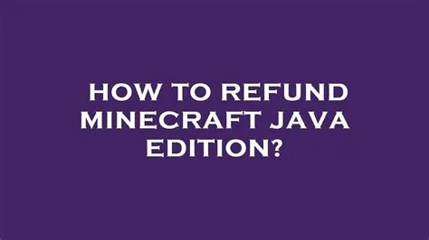 Can you return minecraft java