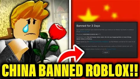 Why did china ban roblox