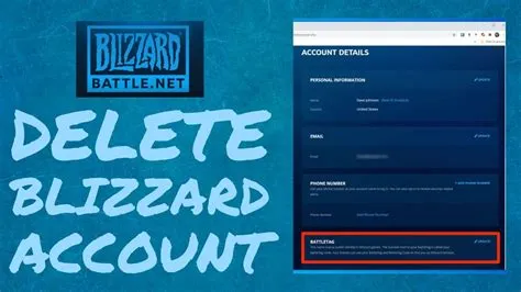 Does blizzard delete banned accounts