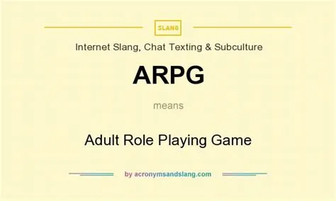 What arpg means