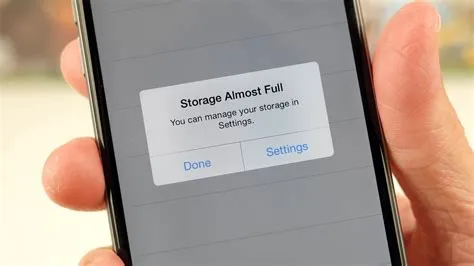 Can iphone memory be full