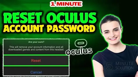 Does factory resetting my oculus delete my account