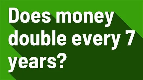 Does money double every 7 years