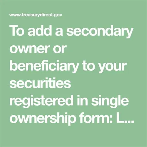 What is primary vs secondary account owner