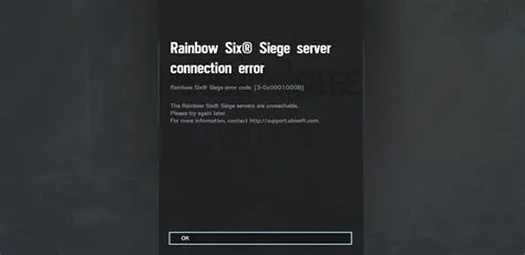 What is error code 0 0x00001001 in rainbow six siege