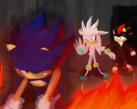 How does sonic turn dark