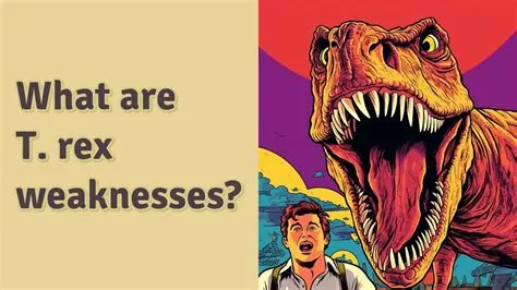 What was the t. rex weakness