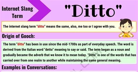 Is ditto a rude word