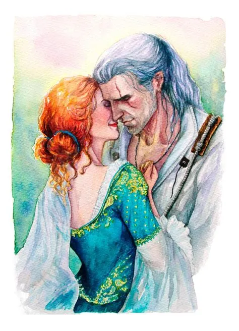 Do triss and geralt hook up in the books