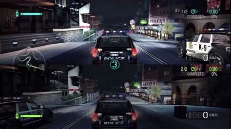 Which nfs split-screen