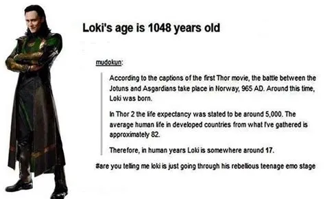 Is loki 17 in human years