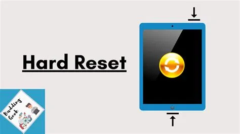 How can i hard reset my ipad