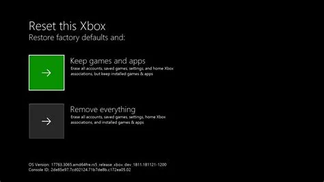 How do i reset my xbox one without losing data