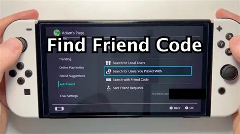 How do you share a friend code on switch