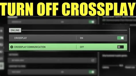 Can you turn off crossplay mw2 xbox