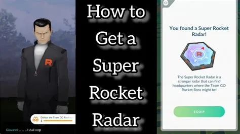 How do you get super rocket radar