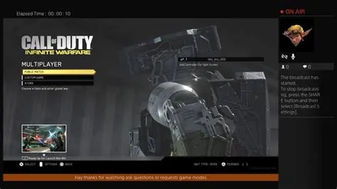 Is there 4 player split-screen in infinite warfare